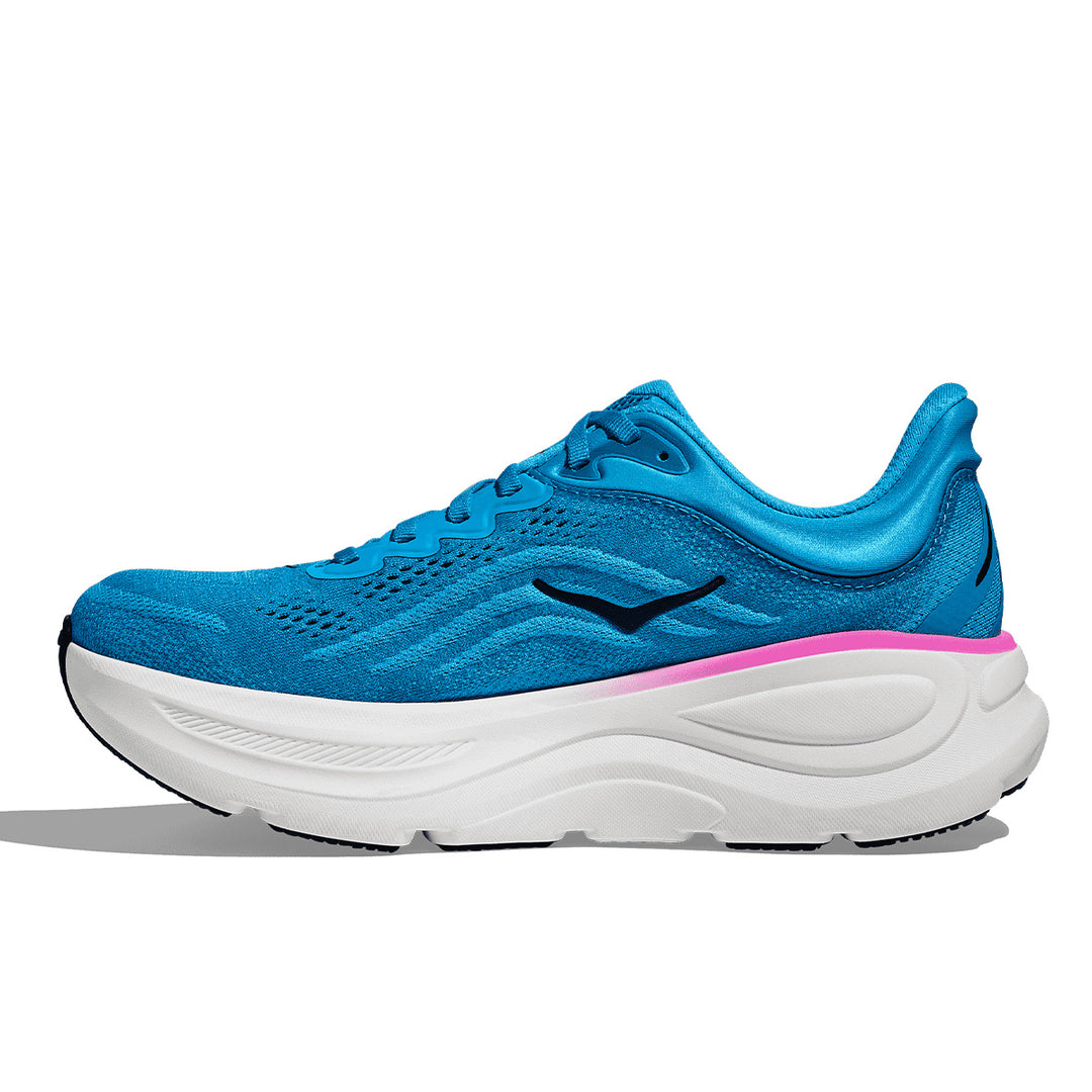 Hoka Bondi 9 Womens | Skyward Blue / Neon Fuchsia