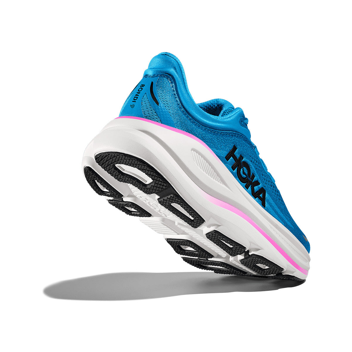Hoka Bondi 9 Womens | Skyward Blue / Neon Fuchsia – Alexandra Sports