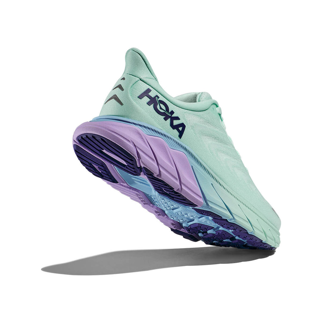 Hoka Arahi 6 Womens Running Shoes | Sunlit Ocean / Lilac Mist | back soel