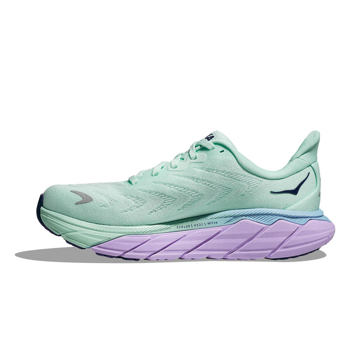 Hoka Arahi 6 Womens Running Shoes | Sunlit Ocean / Lilac Mist | medial view