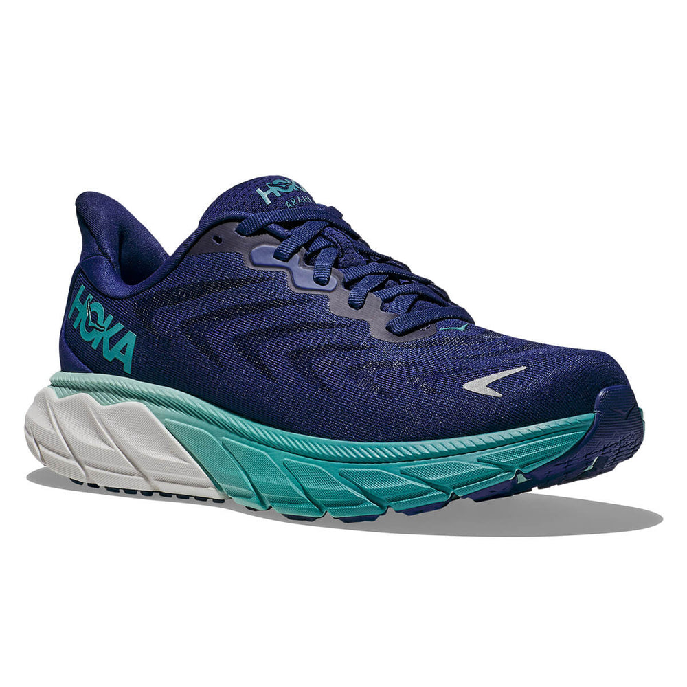 Hoka Arahi 6 Womens Running Shoes | Bellwether Blue / Ocean Mist | front