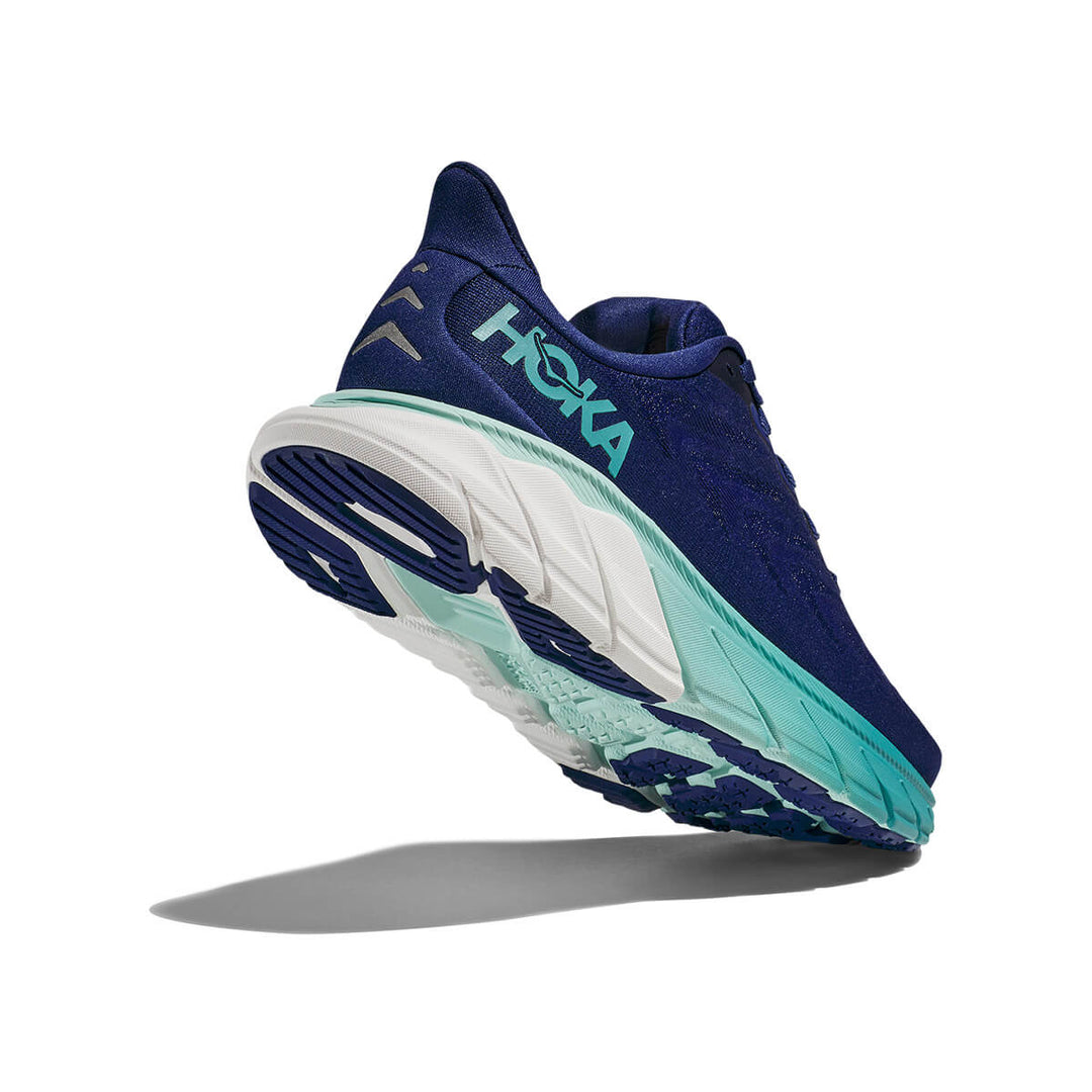 Hoka Arahi 6 Womens Running Shoes | Bellwether Blue / Ocean Mist | back sole