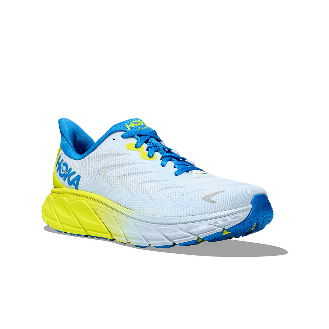 Hoka Arahi 6 Mens Running Shoes | Ice Water / Evening Primrose | front