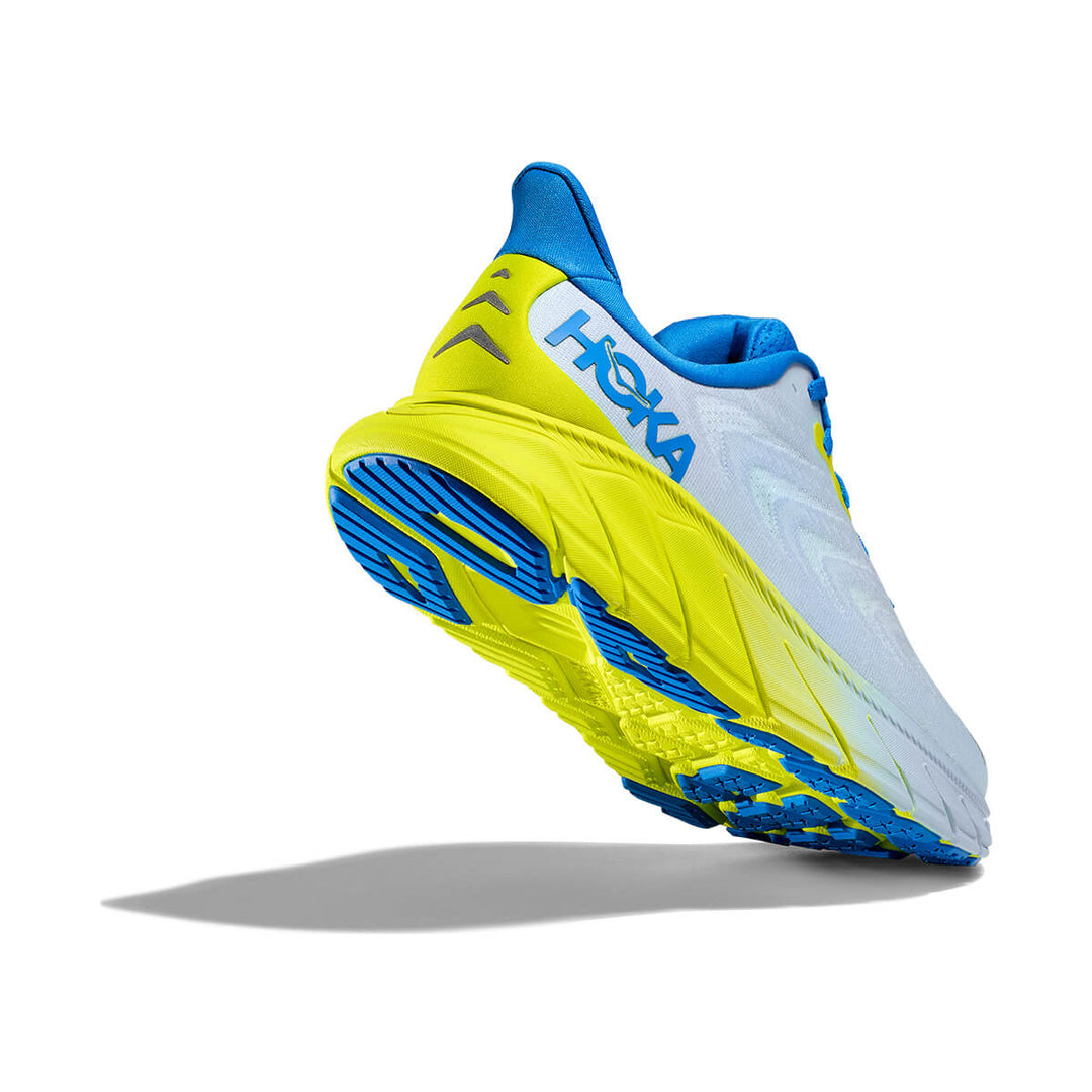 Hoka Arahi 6 Mens Running Shoes | Ice Water / Evening Primrose | back