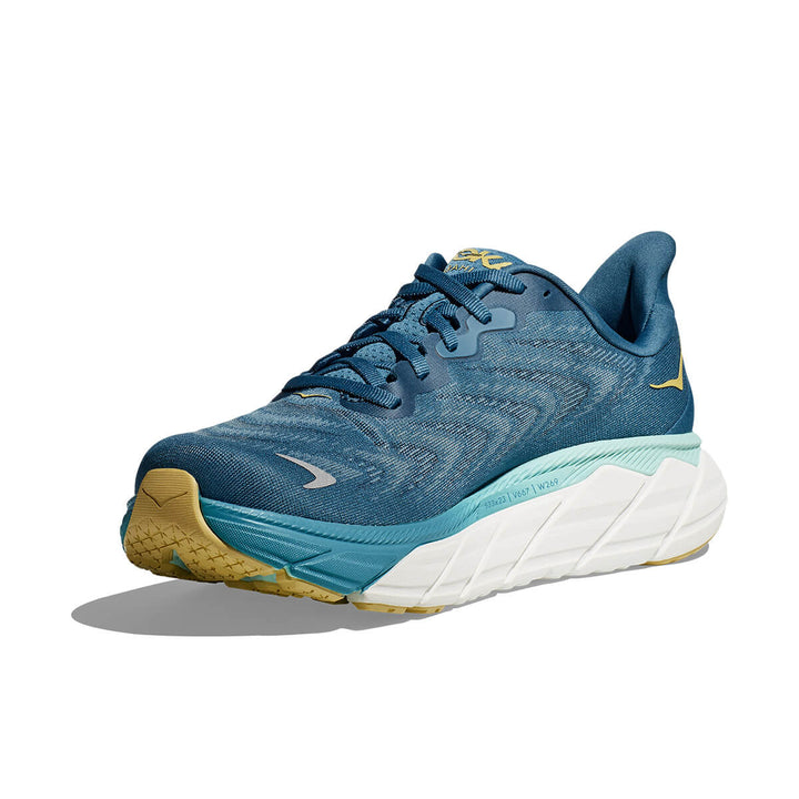 Hoka Arahi 6 Mens Running Shoes | Bluesteel / Sunlit Ocean | front 2