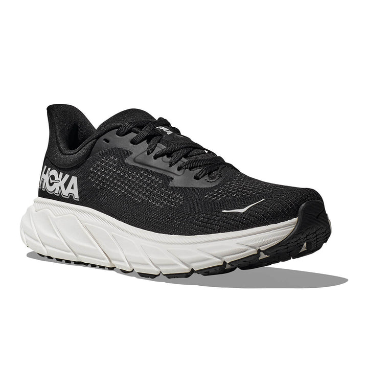 Hoka Arahi 7 Womens Running Shoes | Black / White front