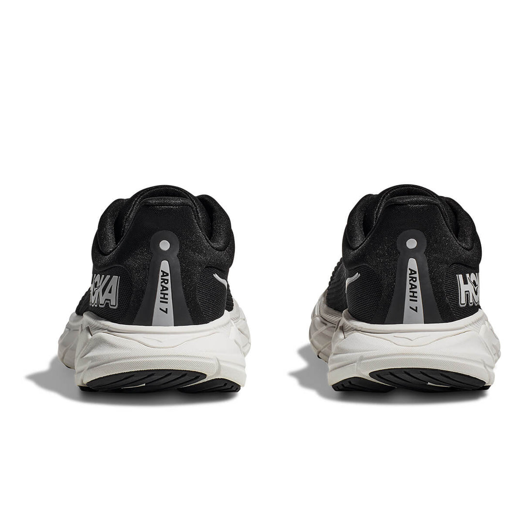 Hoka Arahi 7 Womens Running Shoes | Black / White back