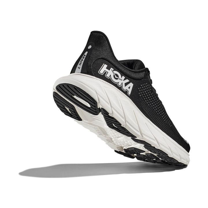 Hoka Arahi 7 Womens Running Shoes | Black / White underside