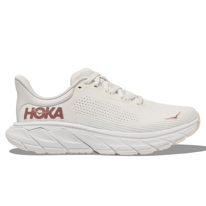 Hoka Arahi 7 Womens Running Shoes | Blanc De Blanc/Rose Gold