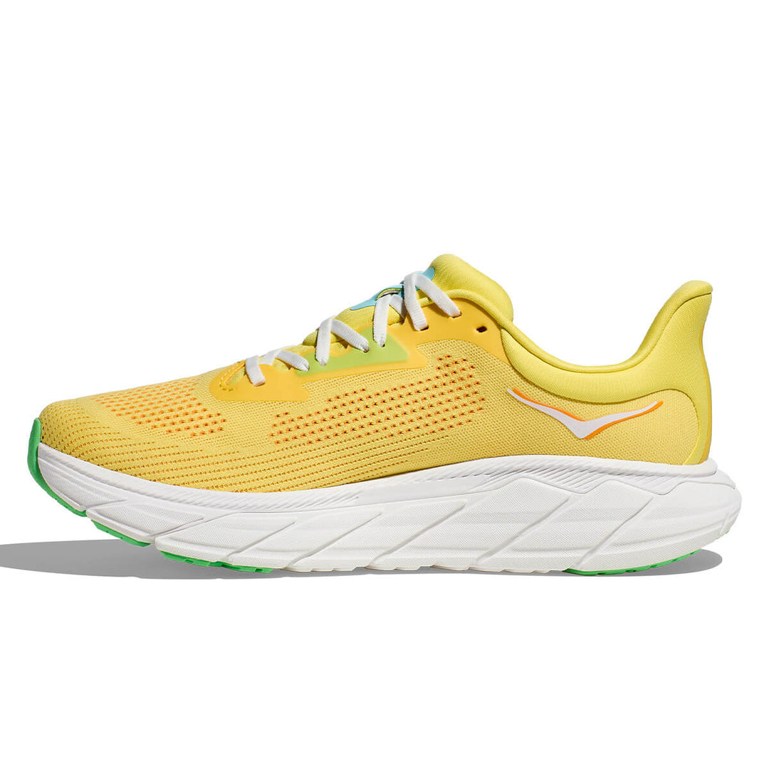 Hoka Arahi 7 Mens Running shoes | Lemonade inside view