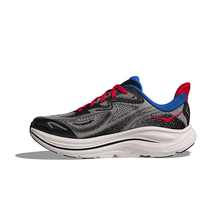Hoka Clifton 10 Big Kids Junior | Foggy Grey / Black