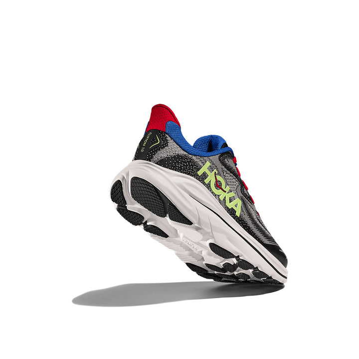 Hoka Clifton 10 Big Kids Junior | Foggy Grey / Black