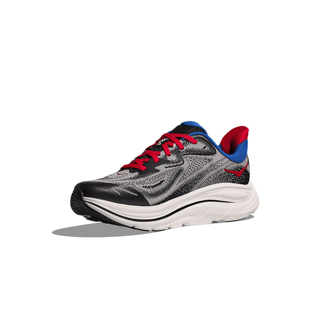Hoka Clifton 10 Big Kids Junior | Foggy Grey / Black