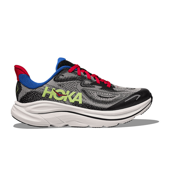 Hoka Clifton 10 Big Kids Junior | Foggy Grey / Black