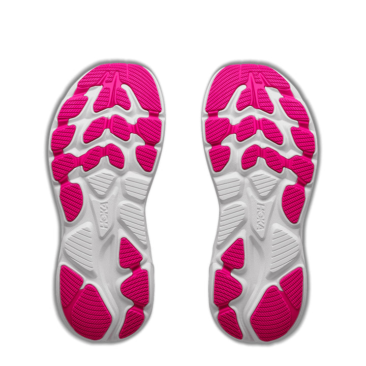 Hoka Clifton 10 Big Kids Junior | Overcast / Neon Dragonfruit