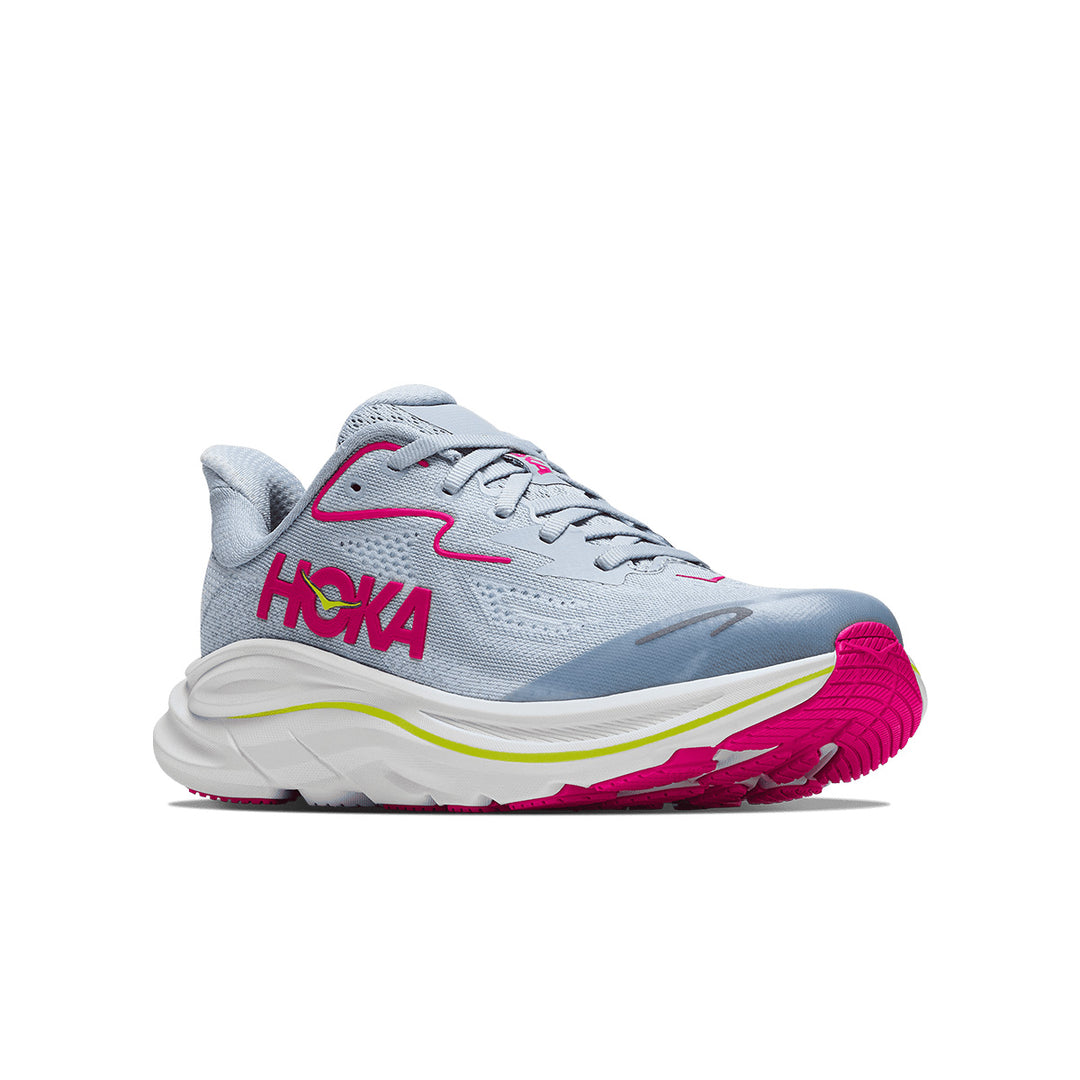 Hoka Clifton 10 Big Kids Junior | Overcast / Neon Dragonfruit