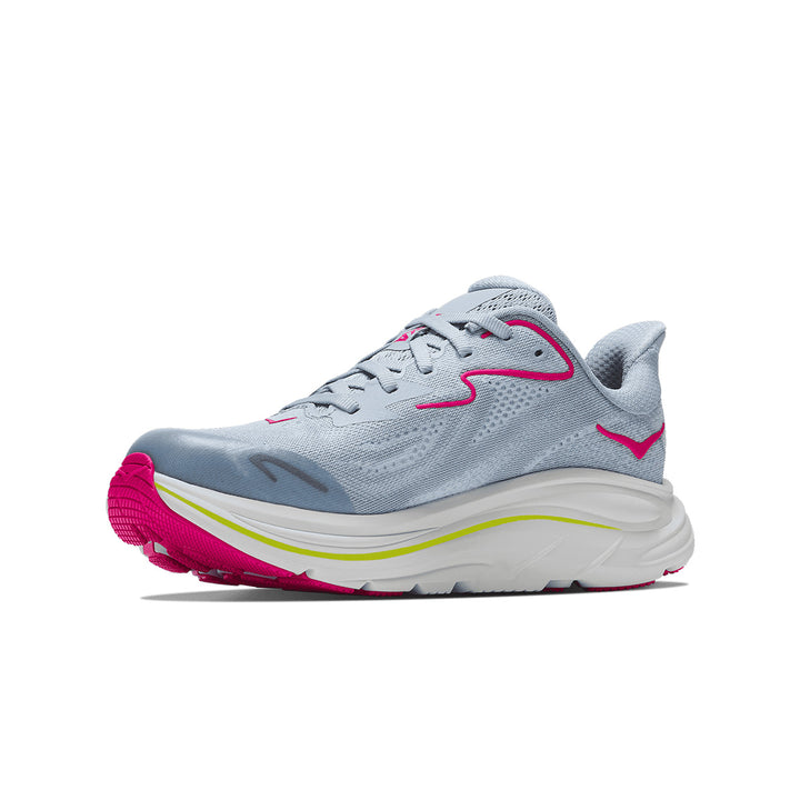 Hoka Clifton 10 Big Kids Junior | Overcast / Neon Dragonfruit