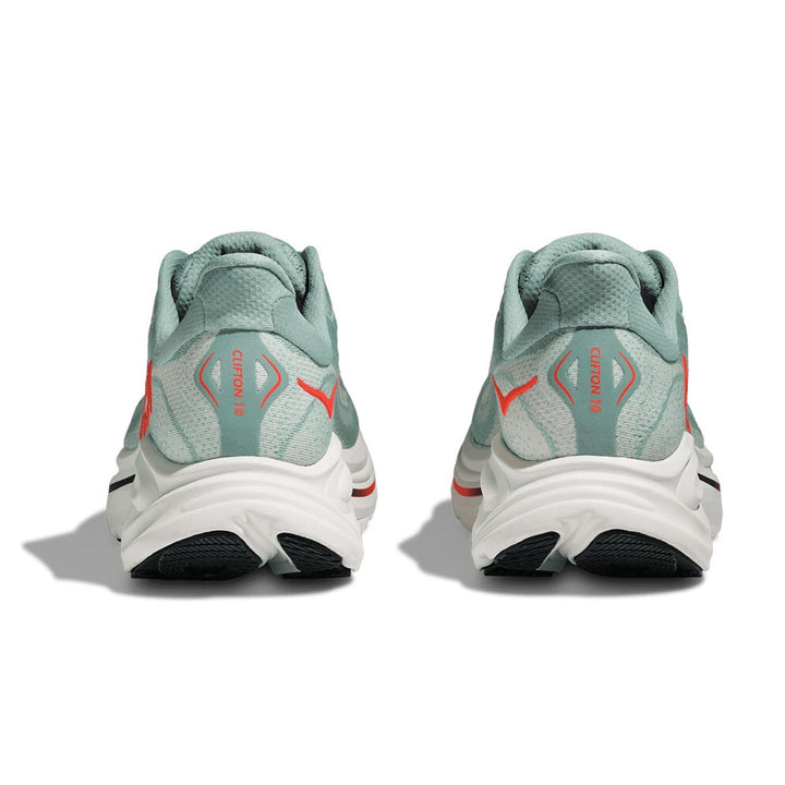 Hoka Clifton 10 Mens | Sage / Neon Flame
