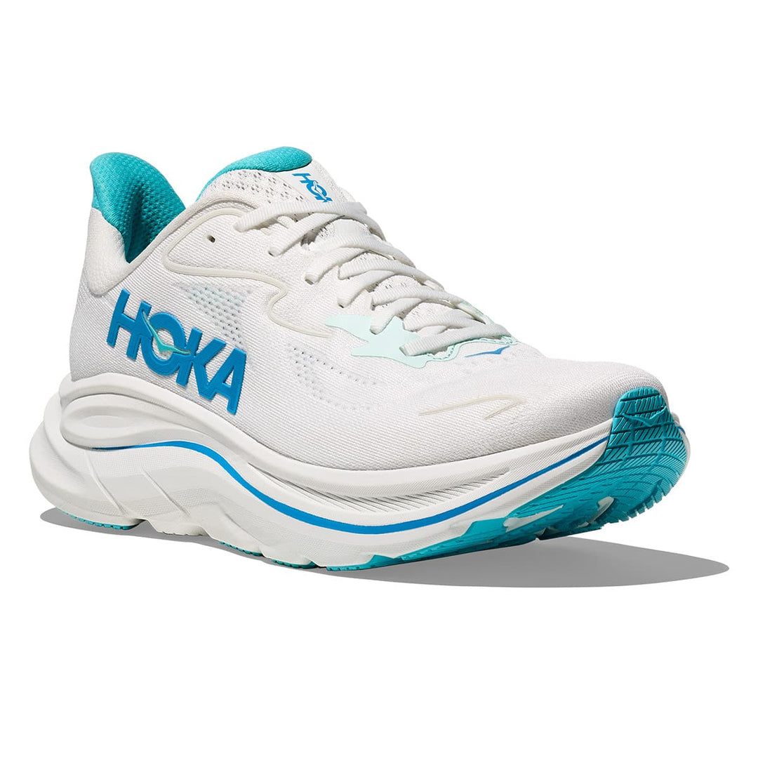 Hoka Clifton 10 Mens | White / Skyward Blue