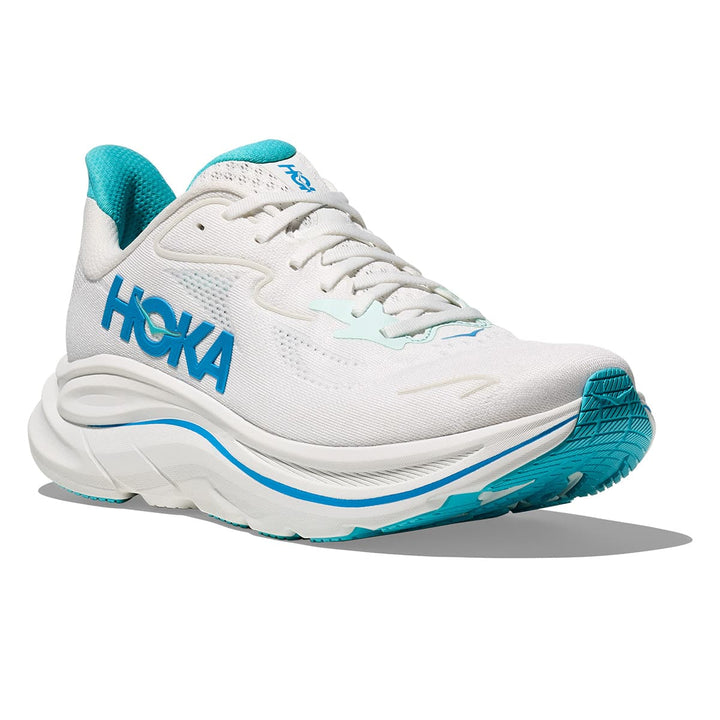 Hoka Clifton 10 Mens | White / Skyward Blue