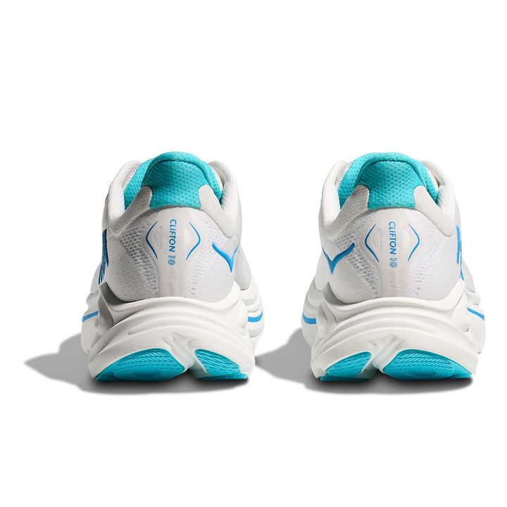 Hoka Clifton 10 Mens | White / Skyward Blue