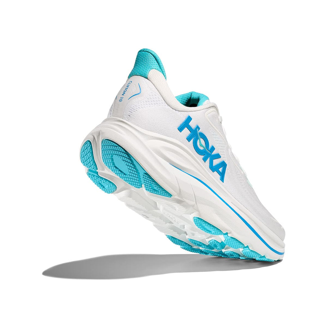 Hoka Clifton 10 Mens | White / Skyward Blue