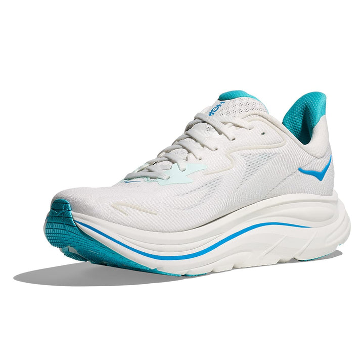 Hoka Clifton 10 Mens | White / Skyward Blue