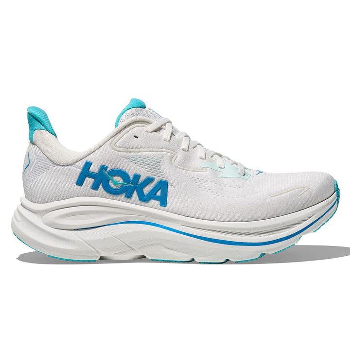 Hoka Clifton 10 Mens | White / Skyward Blue