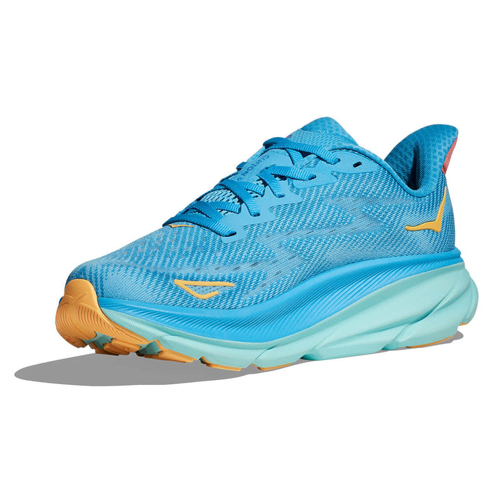 Hoka Clifton 9 Womens Running Shoes | Swim Day front view