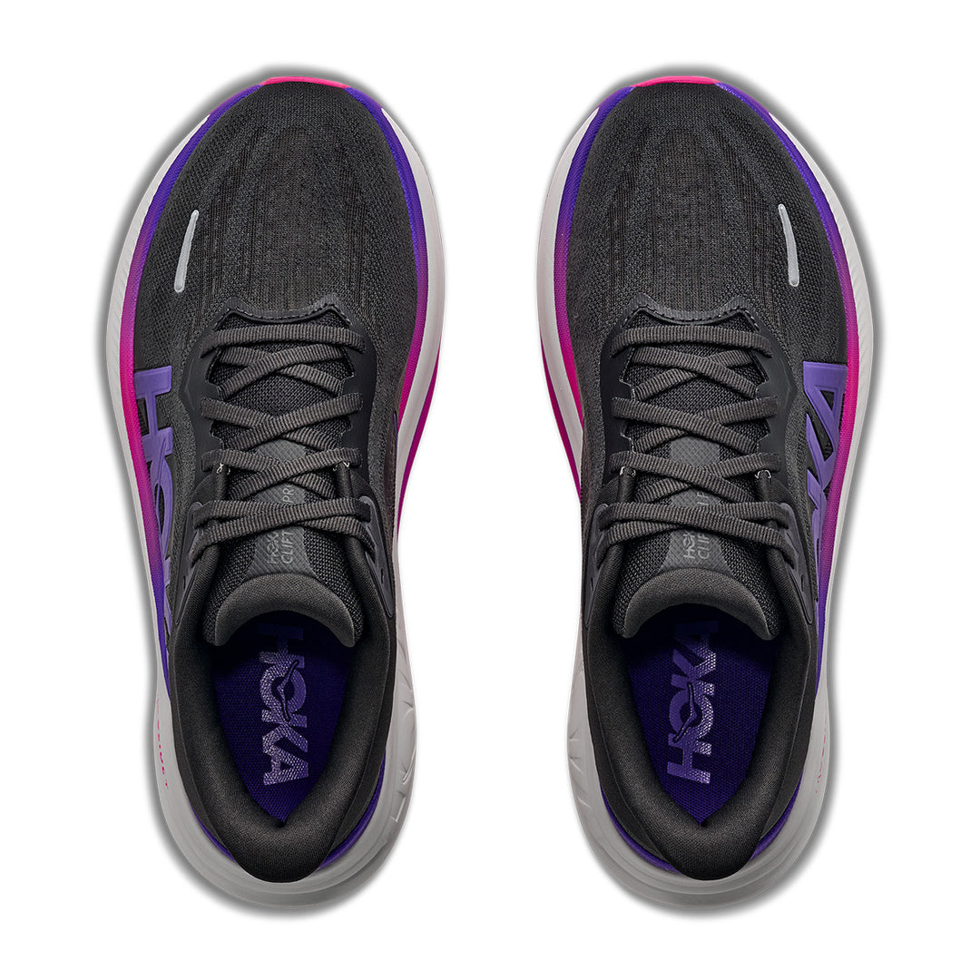 Hoka Clifton Pro Womens | Carbon Black / Cosmic Purple