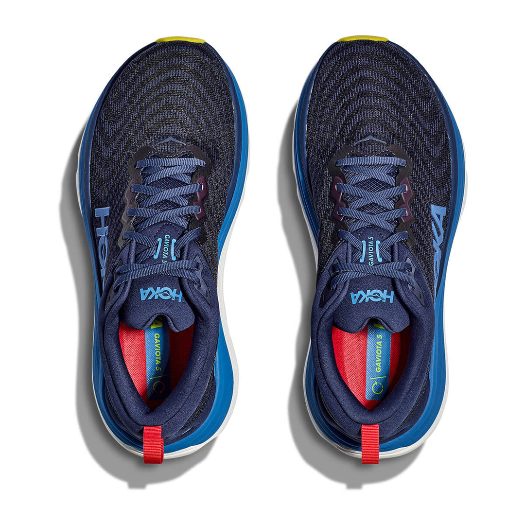 Hoka Gaviota 5 Mens Running Shoes | Bellwether Blue / Evening Sky topview