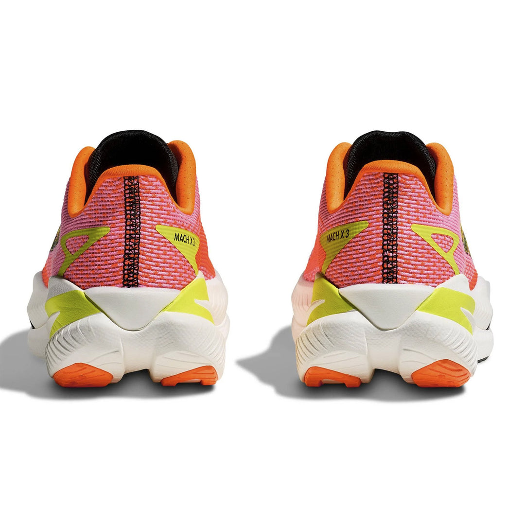 Hoka Mach X 3 Womens | Neon Rose / Neon Tangerine