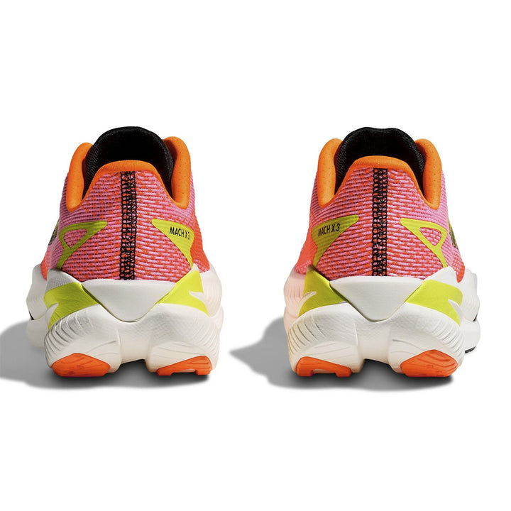 Hoka Mach X 3 Womens | Neon Rose / Neon Tangerine