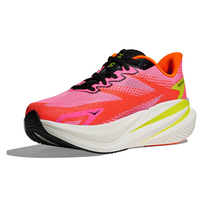 Hoka Mach X 3 Womens | Neon Rose / Neon Tangerine