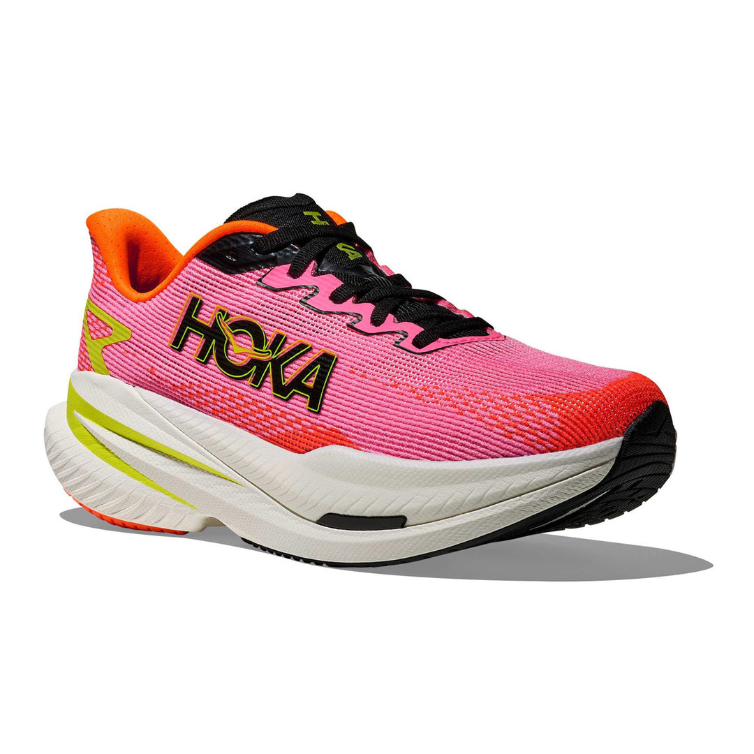 Hoka Mach X 3 Womens | Neon Rose / Neon Tangerine