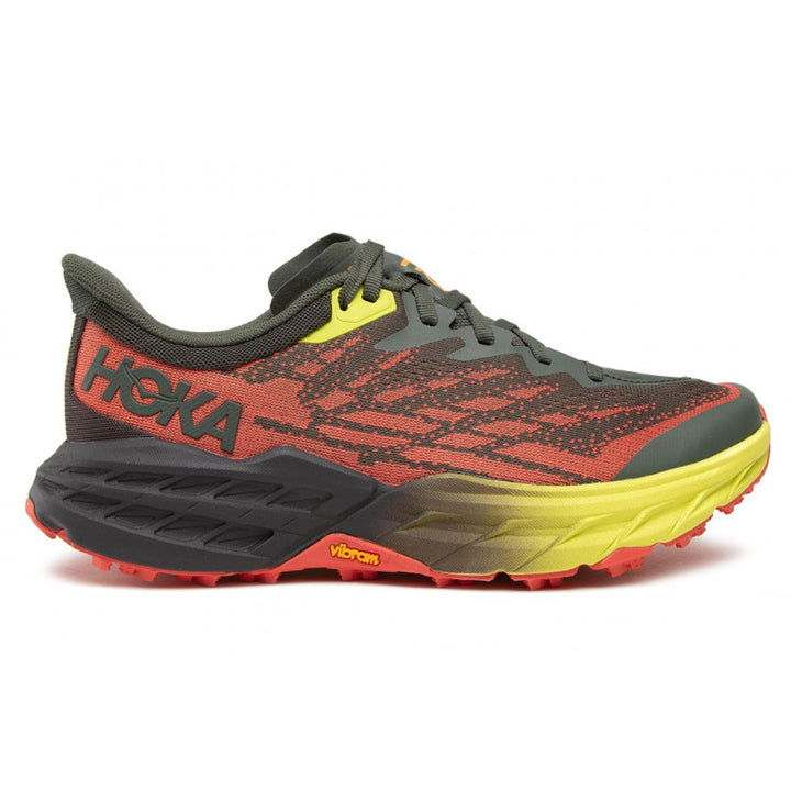 Hoka Speedgoat 5 Mens | Thyme / Fiesta