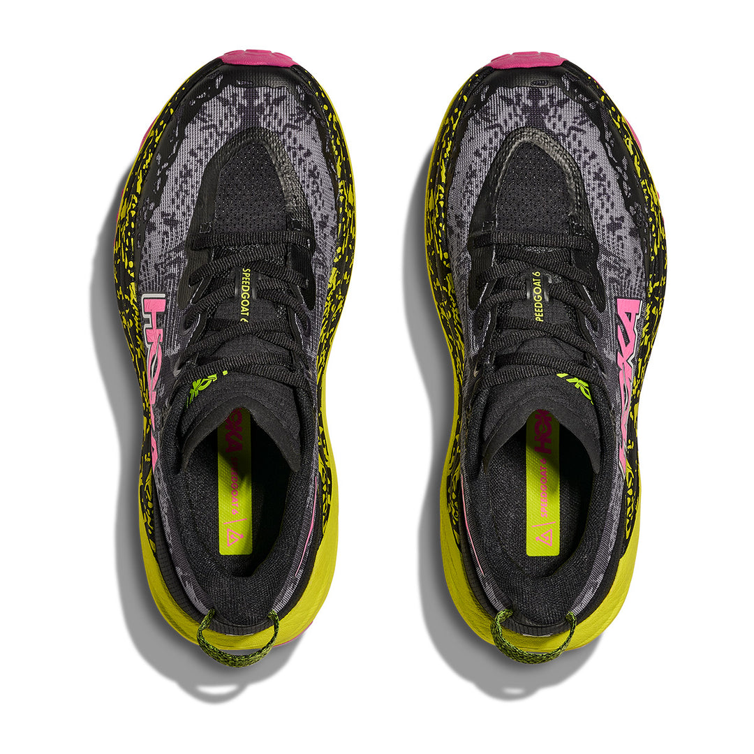 Hoka Speedgoat 6 Womens | Black / Neon Hoka Citrus