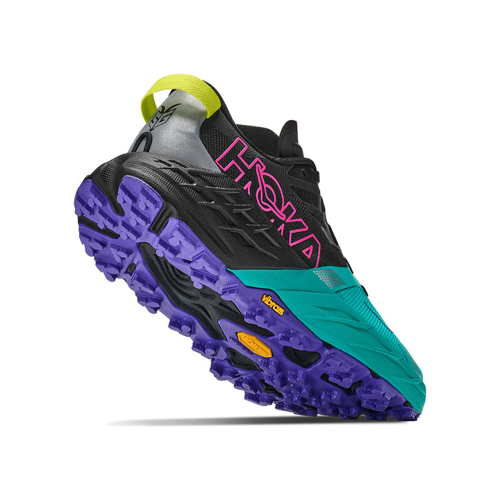 Hoka Speedgoat 7 Womens | Black / Electric Aqua