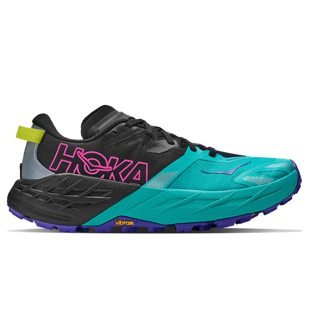 Hoka Speedgoat 7 Womens | Black / Electric Aqua