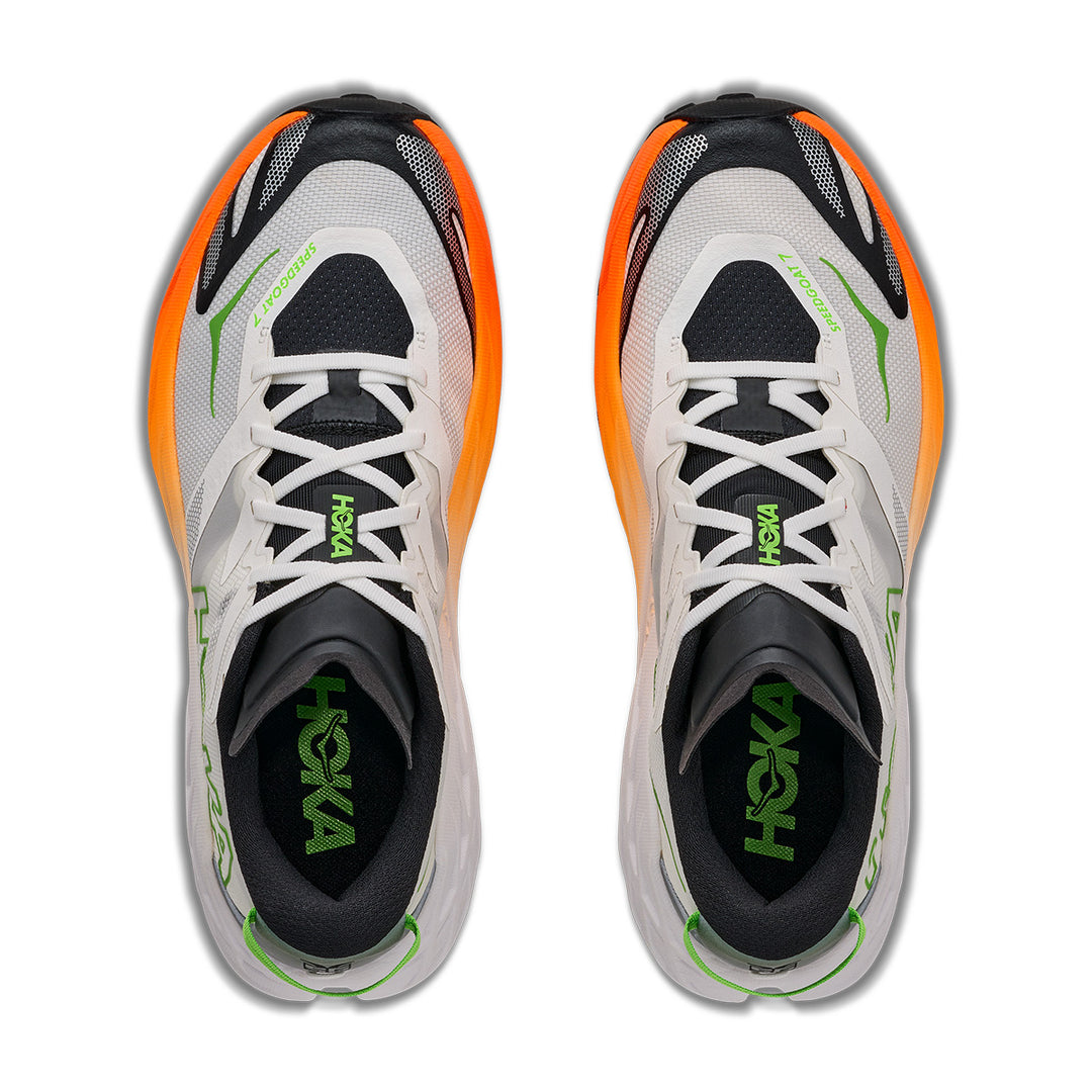 Hoka Speedgoat 7 Mens | Frost / Neon Tangerine