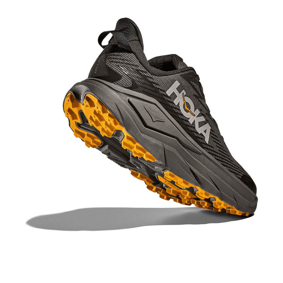 Hoka Challenger 8 GTX Mens | Asphalt Grey / Varsity Yellow