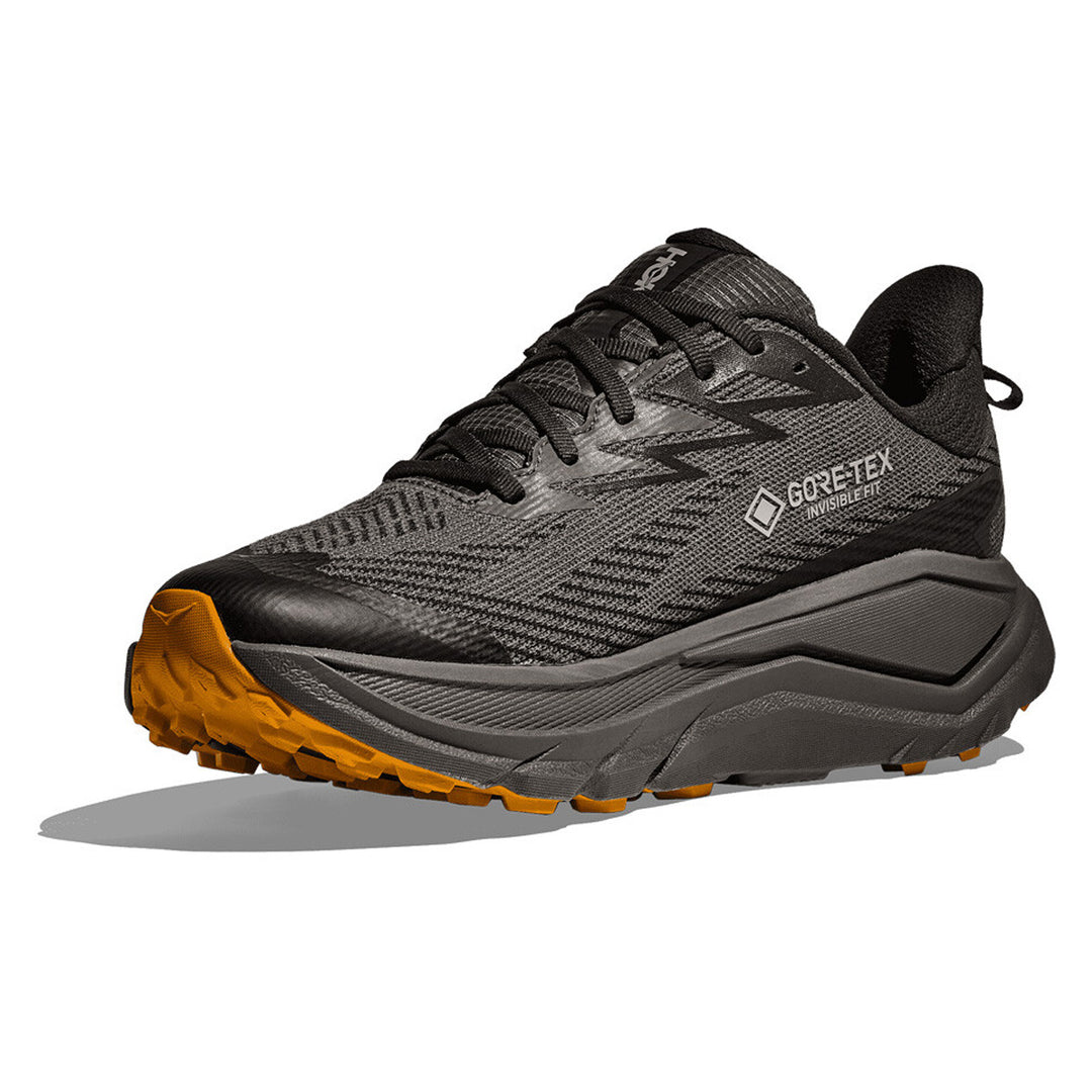 Hoka Challenger 8 GTX Mens | Asphalt Grey / Varsity Yellow