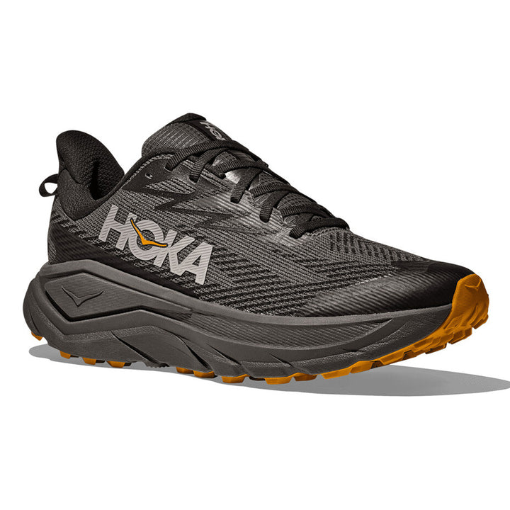 Hoka Challenger 8 GTX Mens | Asphalt Grey / Varsity Yellow