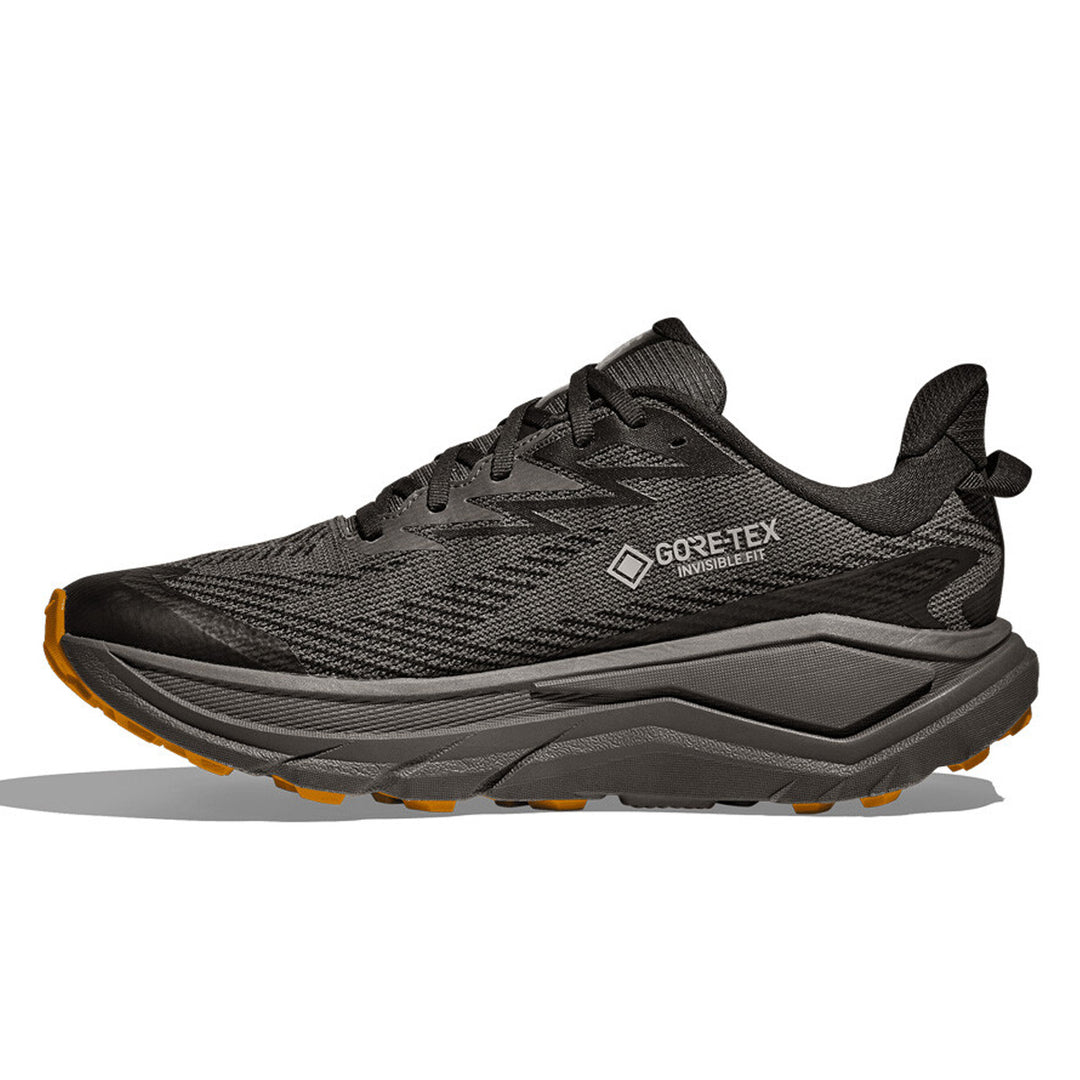 Hoka Challenger 8 GTX Mens | Asphalt Grey / Varsity Yellow