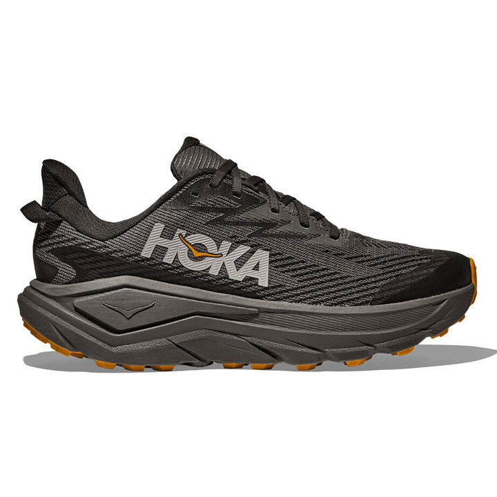Hoka Challenger 8 GTX Mens | Asphalt Grey / Varsity Yellow