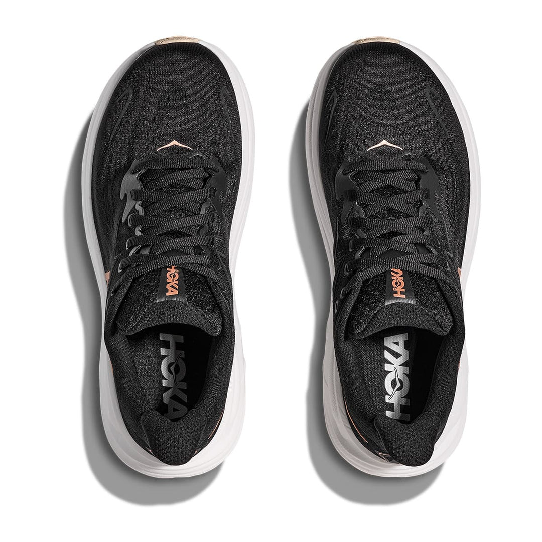 Hoka Clifton 10 Womens | Black / Rose Gold