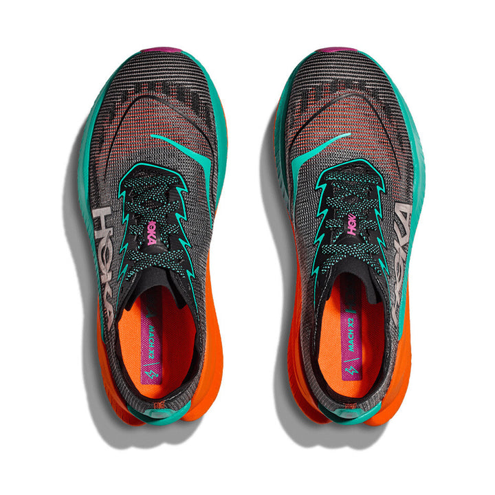 Hoka Mach X 2 Womens | Black / Electric Aqua