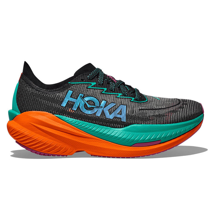 Hoka Mach X 2 Womens | Black / Electric Aqua