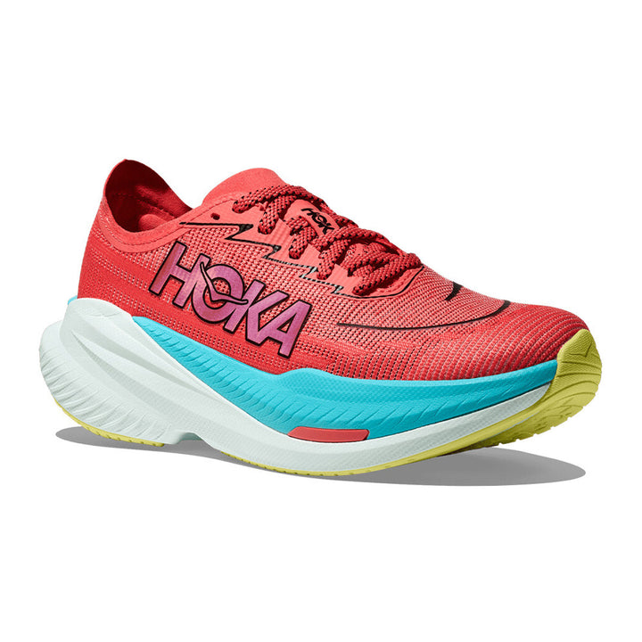 Hoka Mach X 2 Womens | Grapefruit / Electric Coral