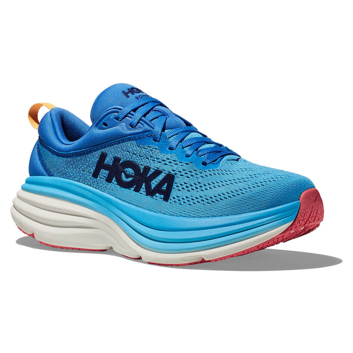 Hoka Bondi 8 Womens Running Shoes | Virtual Blue / Swim Day toe rocker